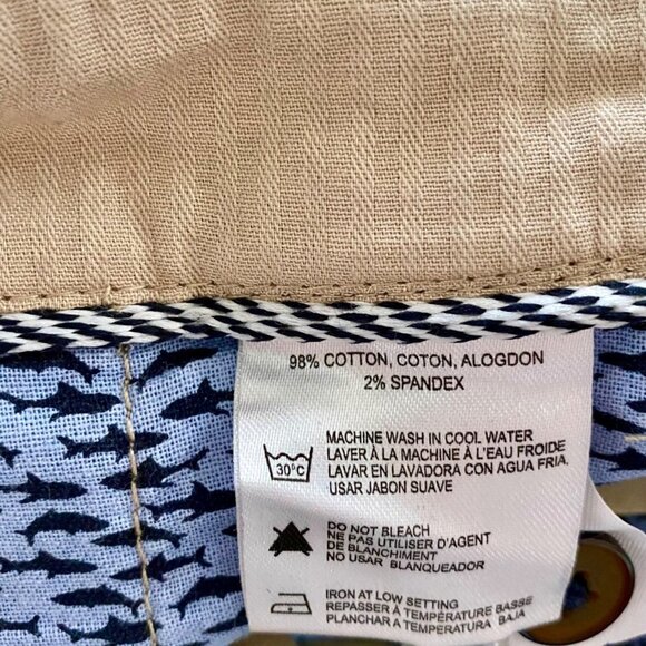 Report Collection Resort Cotton Stretch Chino Shorts Men's Size 34 New - Picture 6 of 7